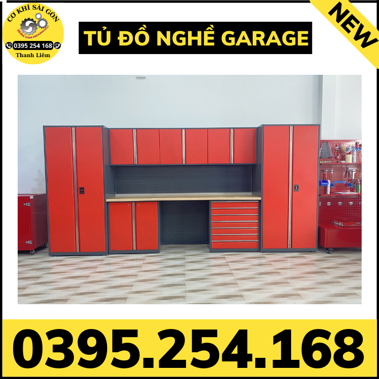 Tủ đựng đồ nghề sử dụng trong garage ô tô